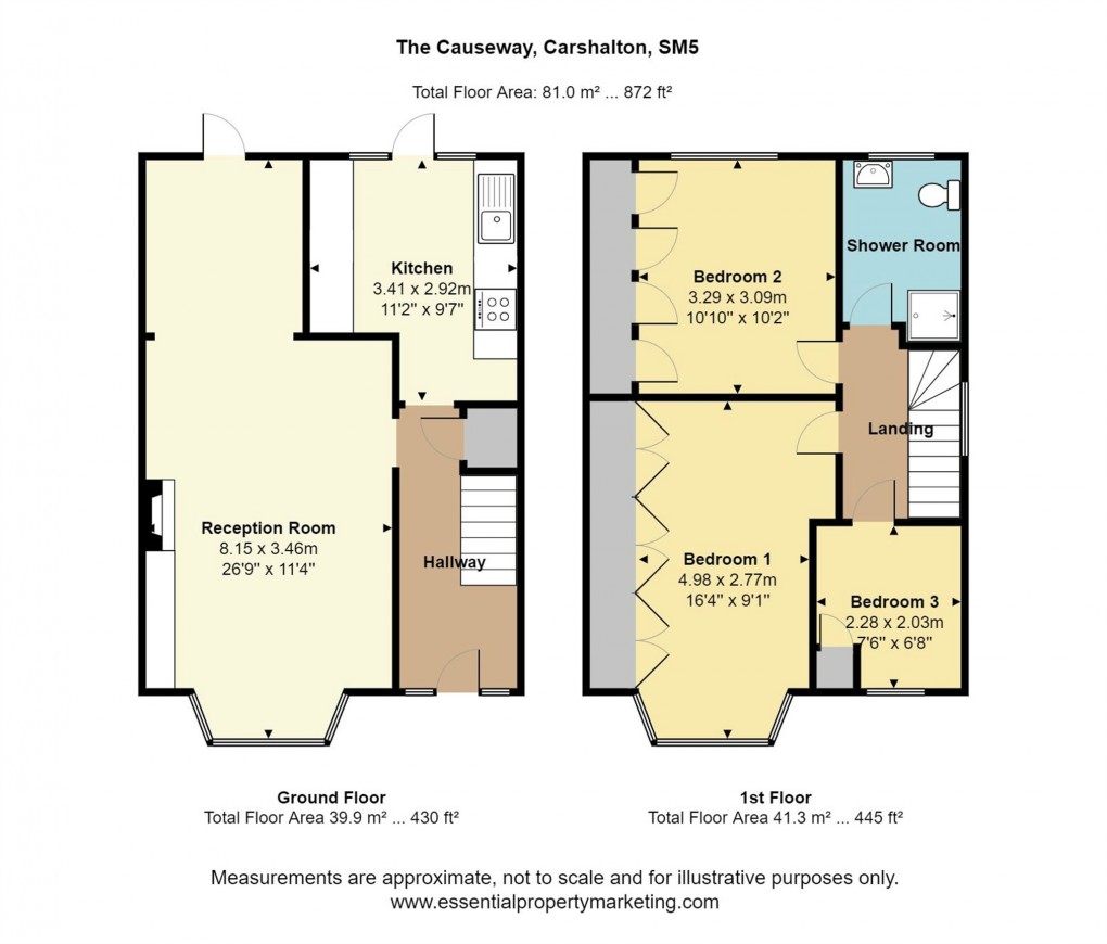 Floorplan for The Causeway, Carshalton, Surrey