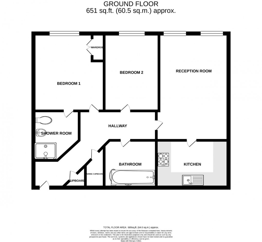 Floorplan for Melbourne Road, Wallington, Surrey