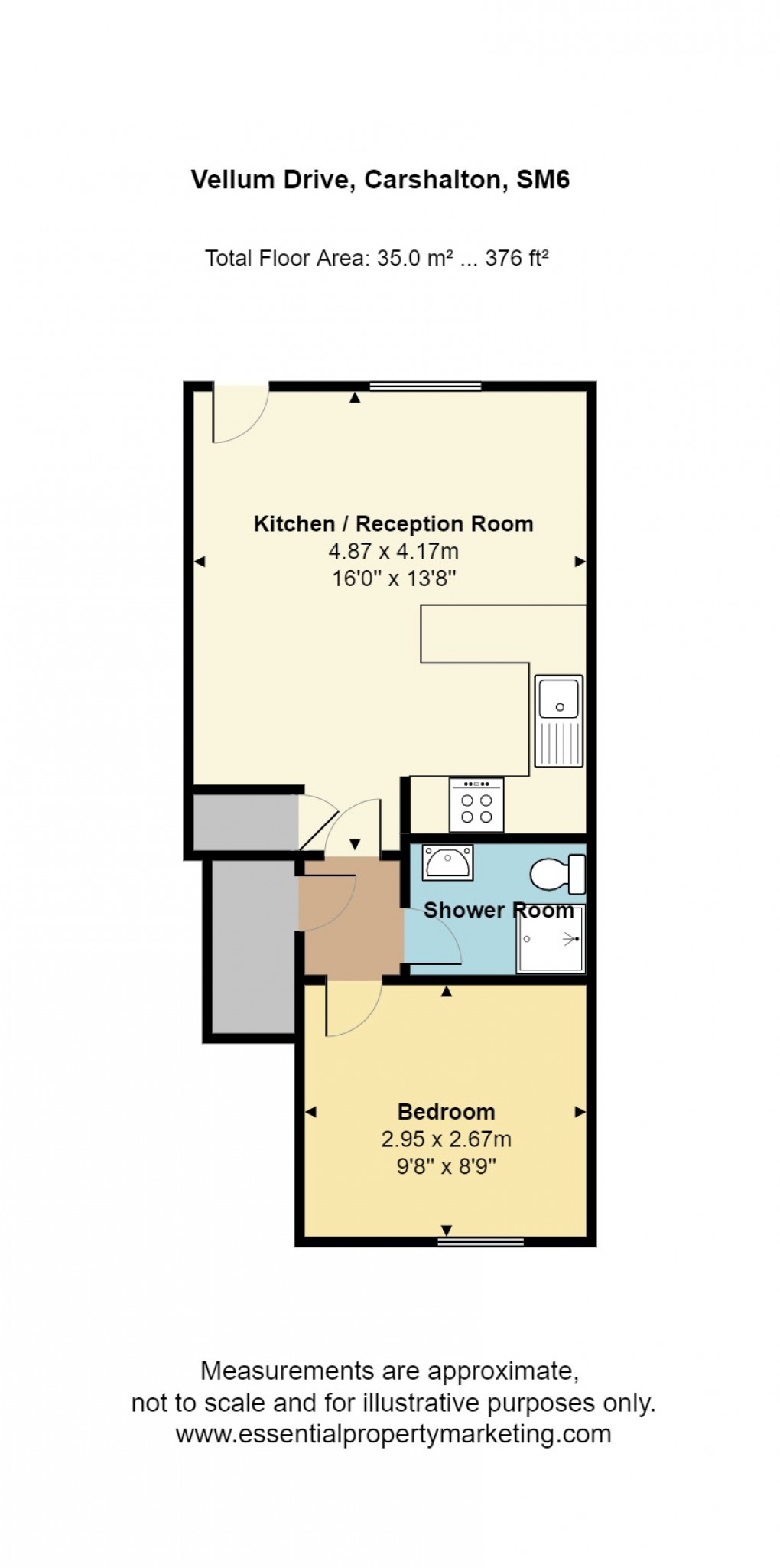 Floorplan for Vellum Drive, Carshalton, Surrey