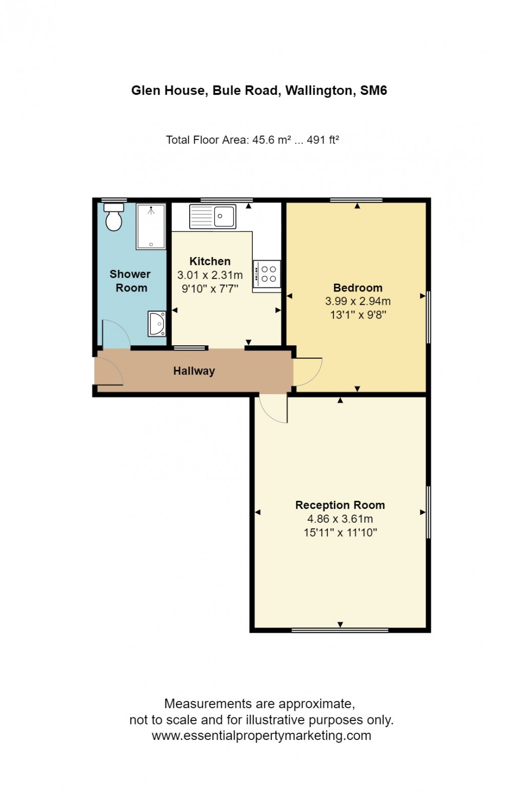 Floorplan for Bute Road, Wallington, Surrey