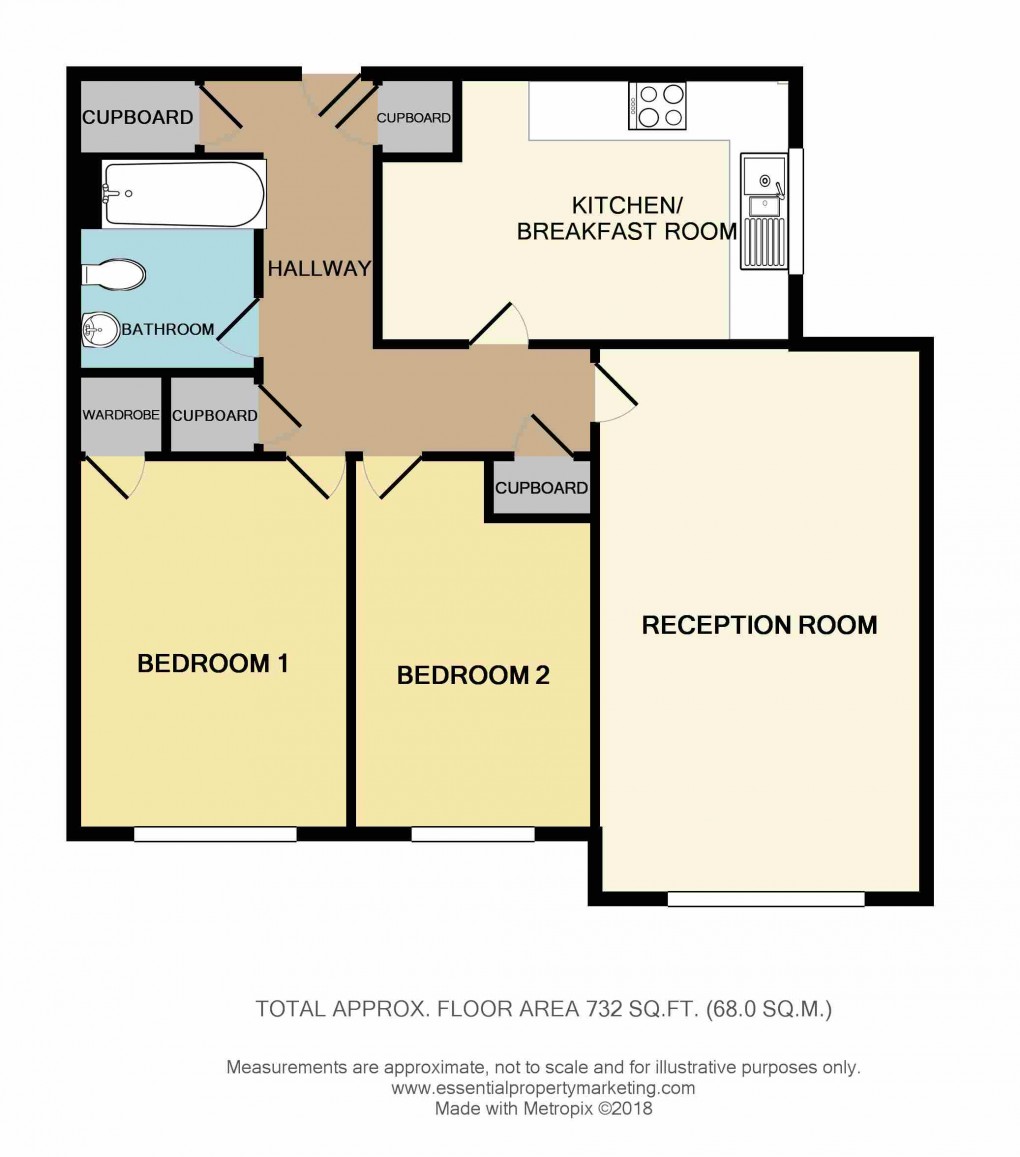 Floorplan for Harcourt Avenue, Wallington, Surrey