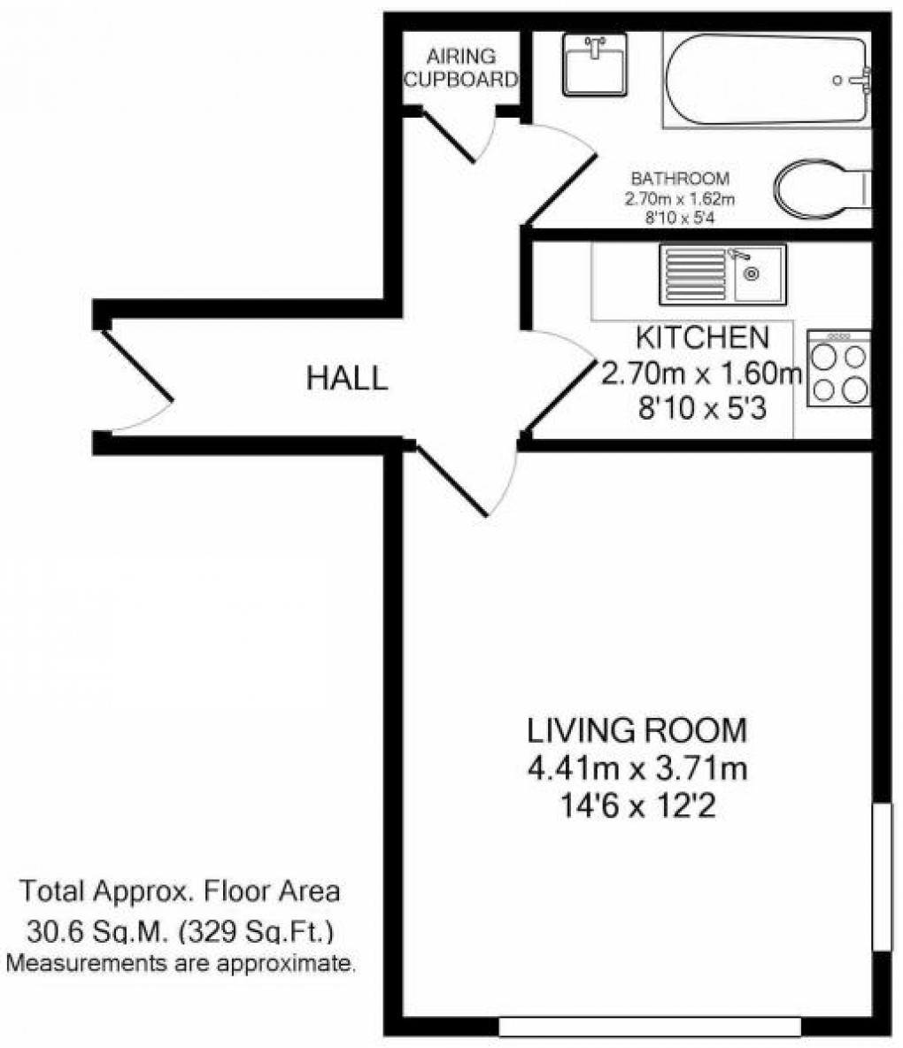 Floorplan for Manor Road, Wallington, Surrey