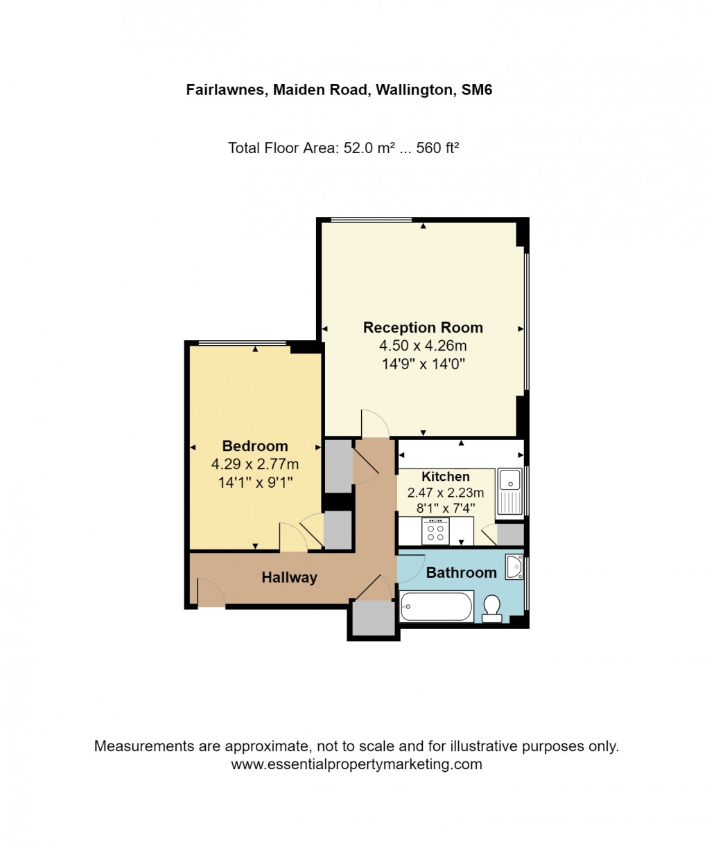 Floorplan for Maldon Road, Wallington, Surrey