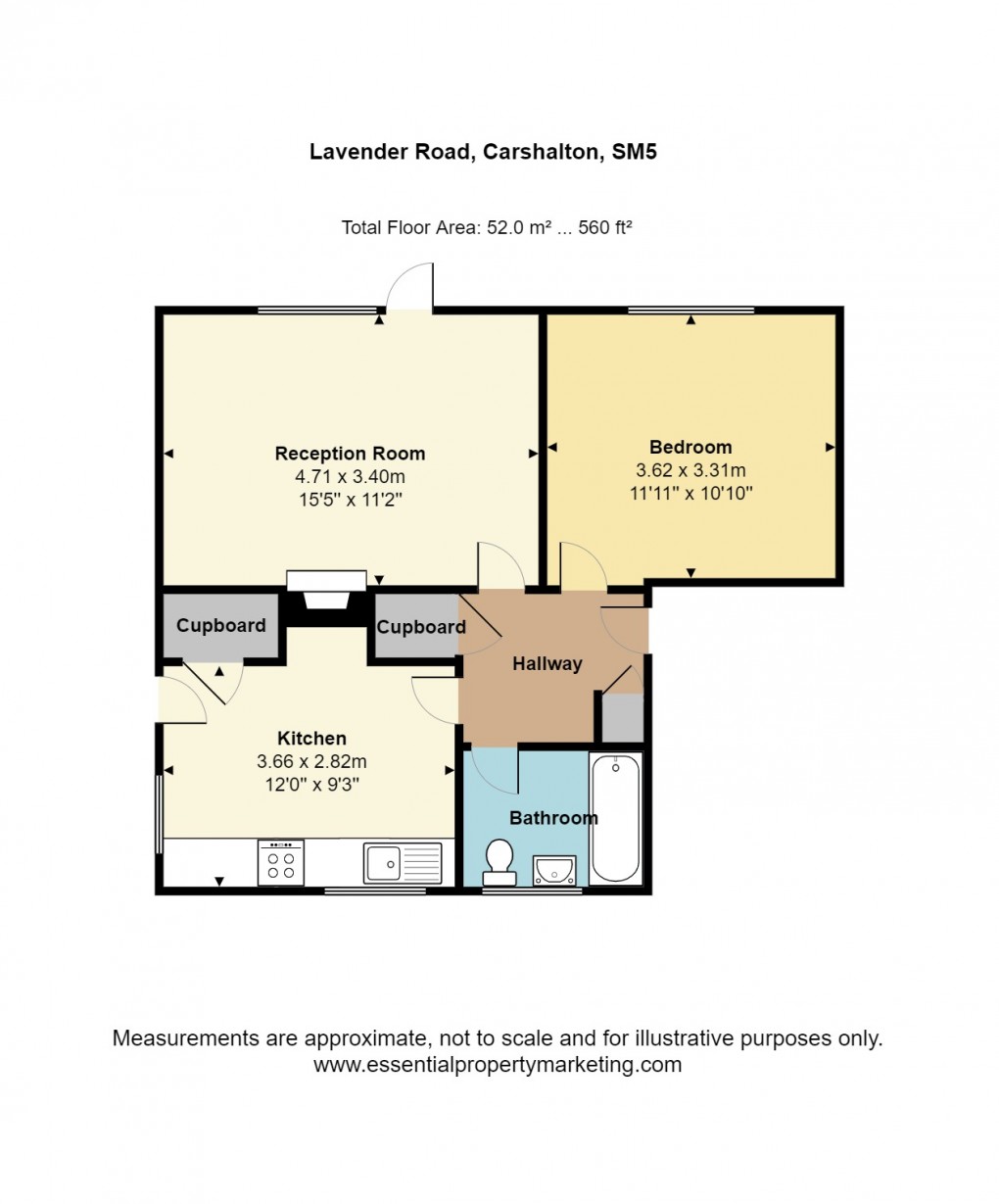 Floorplan for Lavender Road, Carshalton, Surrey