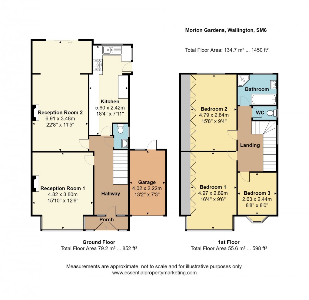 Floorplan for Morton Gardens, WALLINGTON, Surrey