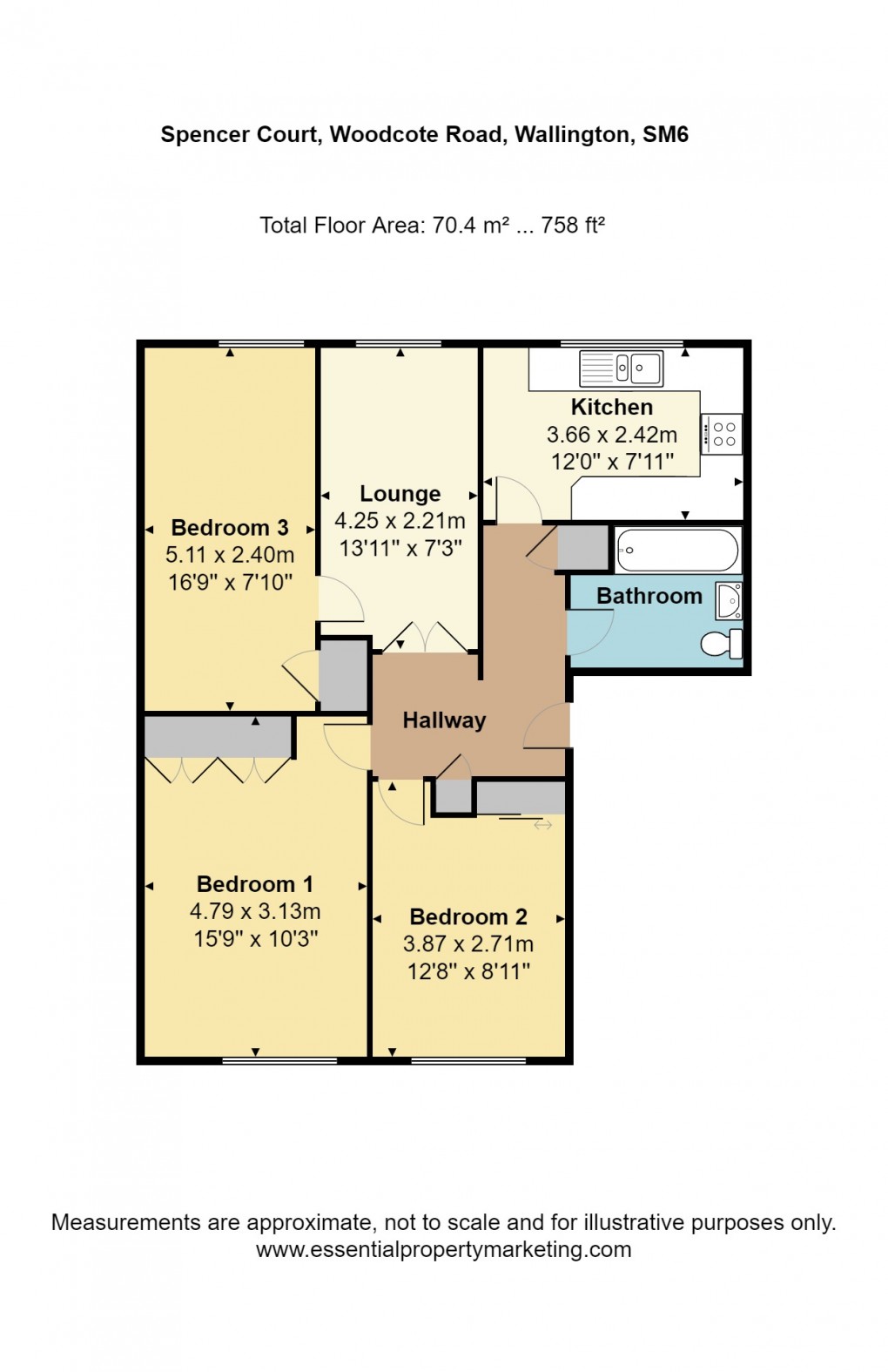 Floorplan for Woodcote Road, Wallington, Surrey